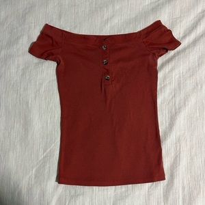 Aero red/orange short sleeve top